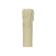 Edison Base Resin Half Drip - Ivory Finish - 1-1/4" Inside Diameter - 1-9/16" Outside Diameter - 6" Height