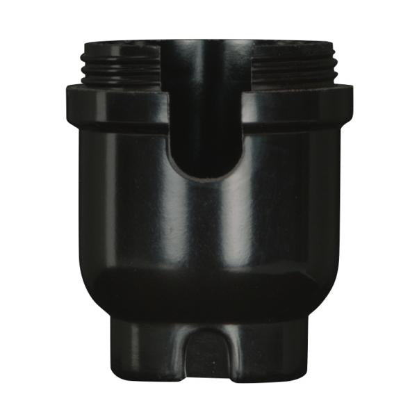 Medium Base Phenolic Socket 1/8 IP Cap Only - With metal bushing less set screw for Turn Knob and Pull Chain Sockets