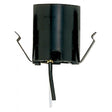 Snap-In Socket For 3-1/4"- 4" Holders - 12" AWM B/W Leads 125C - 1-1/2" Height - 1-1/4" Diameter - 660W - 250V