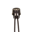 On-Off Phenolic Rotary Switch - Single Circuit - 1A-125V, 3A-125V, 1.5A-250V Rating - Snap Bushing - Black Finish