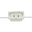 Porcelain Par 56 And 64 Connector - Mogul Base - 2-1/2" Width - 1-1/4" Height - 1-3/8" Diameter - 18" Leads - Unglazed - 1000W - 125V