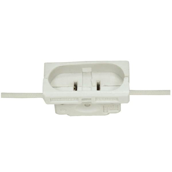 Porcelain Par 56 And 64 Connector - Mogul Base - 2-1/2" Width - 1-1/4" Height - 1-3/8" Diameter - 18" Leads - Unglazed - 1000W - 125V