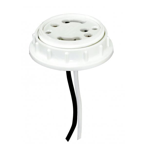 GU24 Threaded Cap with Ring 1/8 IP with leads