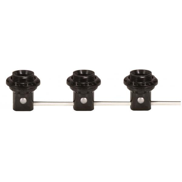 3 Light Phenolic Threaded Candelabra Harness Sets