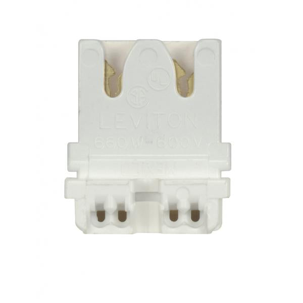 Bi-Pin Lampholder - Medium - Straight-In - For 20GA Panel - Slide-On - G13 Base - Quick Connect No. 18GA - Non Shunted - 660W - 600V