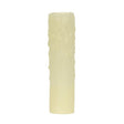 Bee's Drip (Bee's Wax) Candelabra Base - Ivory Finish - 7/8" Inside Diameter - 1-5/32" Outside Diameter - 40W Max - 4" Height