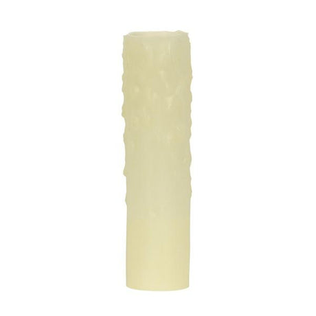 Bee's Drip (Bee's Wax) Candelabra Base - Ivory Finish - 7/8" Inside Diameter - 1-5/32" Outside Diameter - 40W Max - 4" Height