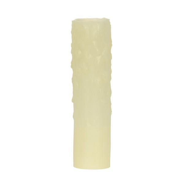 Bee's Drip (Bee's Wax) Candelabra Base - Ivory Finish - 7/8" Inside Diameter - 1-5/32" Outside Diameter - 40W Max - 4" Height