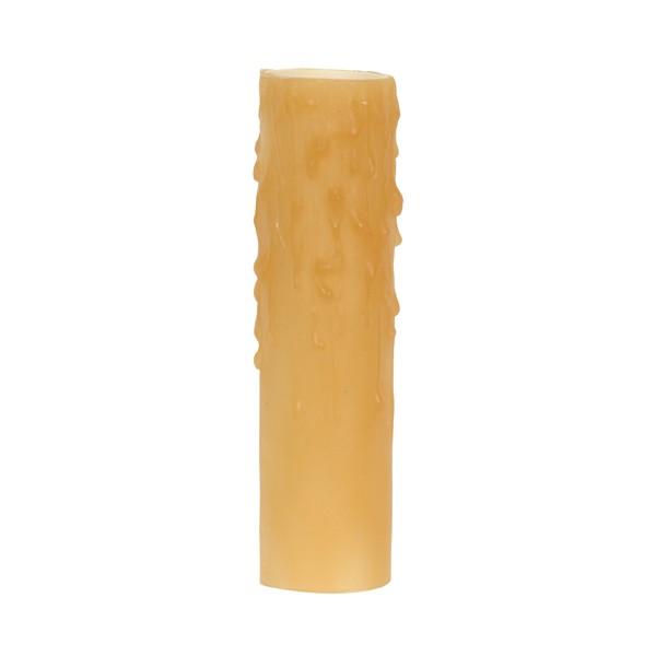 Bee's Drip (Bee's Wax) Candelabra Base - Amber (Honey) Finish - 7/8" Inside Diameter - 1-5/32" Outside Diameter - 40W Max - 4" Height