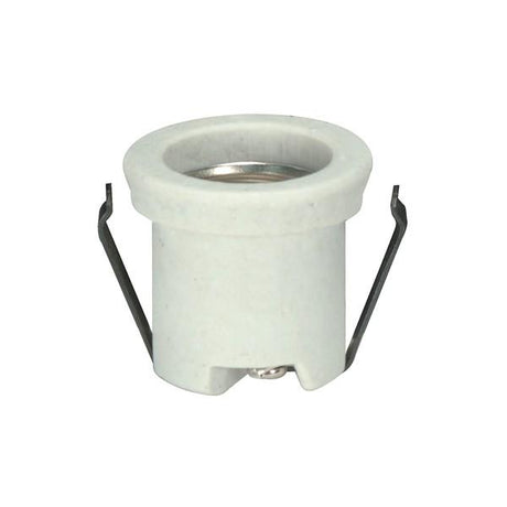 Keyless Porcelain With Flange And Double Clip - Unglazed - 660W - 250V