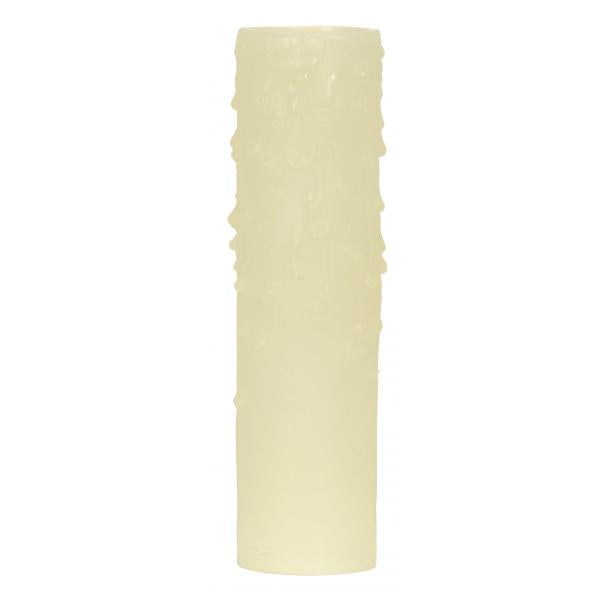 Bee's Drip (Bee's Wax) Edison Base - Ivory Finish - 1-1/4" Inside Diameter - 1-9/16" Outside Diameter - 40W Max - 6" Height