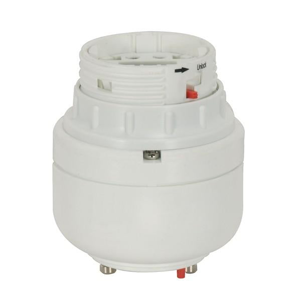 Phenolic Electronic Self-Ballasted CFL Lampholder - 120V, 60Hz, 0.34A - 42W G24q-4 And GX24q-4 - 2-3/4" Height - 2-1/2" Width