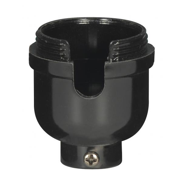 1/8 IP Cap Only - Phenolic - 1/2 Uno Thread - With Set Screw - For Turn Knob And Pull Chain With Plastic Bushing