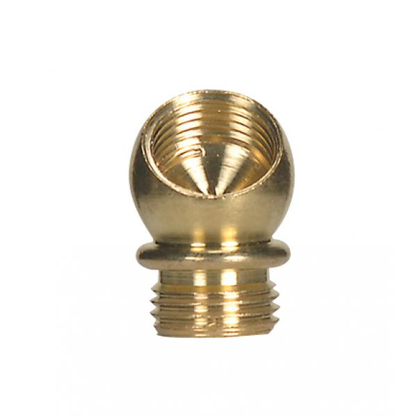 Brass Ball - 45 Degree Small Angle Nozzle - Unfinished - 1/8 IP F x 1/8 IP M