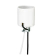 Keyless Porcelain Socket With Hickey - 20" Leads - Unglazed - 660W - 250V