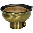 3 Piece Solid Brass Cap With Paper Liner - Antique Brass Finish - 1/4 IP With Set Screw