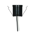 Snap-In Socket With Top Rim And For 3-1/4" - 4" Holders - 9" AWM B/W Leads 105C - 1-1/2" Height - 1-1/4" Diameter - 660W - 250V