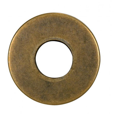 Steel Check Ring - Straight Edge - 1/8 IP Slip - Antique Brass Finish - 2-3/4" Diameter