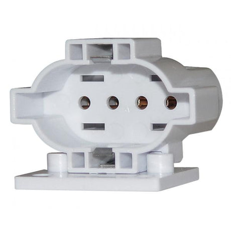 2G7 Lampholder - Horizontal Screw Mount With Two Holes - 1-1/8" Height - 1-5/8" Width - 1-3/4" Diameter