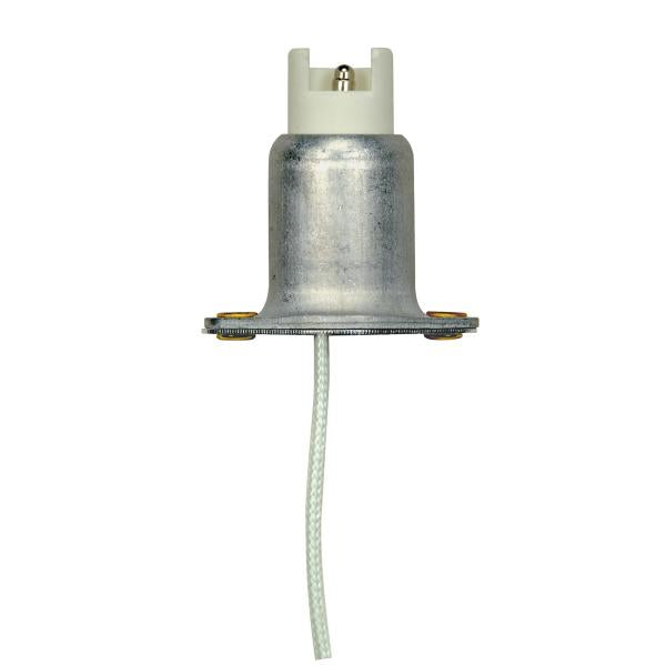 Recessed Contact Lampholder - R75/RX75 Base - Rear Flange Mounting - 18" Wire - 1500W - 600V