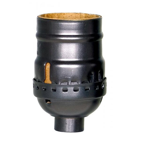 Short Keyless Socket - 1/8 IPS - Aluminum - Dark Antique Brass Finish - 660W - 250V