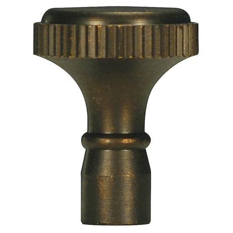 Solid Brass Knob - 4/36 Mandrel - Dark Antique Brass