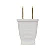 Polarized Plug - White - 2 Pole - 2 Wire - 15A - 125V