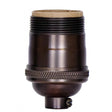 Short Keyless Socket - 1/8 IPS - 4 Piece Stamped Solid Brass - Dark Antique Brass Finish - 660W - 250V - Uno Thread