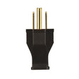 Thermoplastic HD Plug - Brown - 2 Pole - 3 Wire And Ground - 15A - 125V