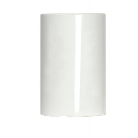 Oversize Plastic Candle Cover - White Oversize - 1-1/4" Inside Diameter - 1-5/16" Outside Diameter - 2" Height