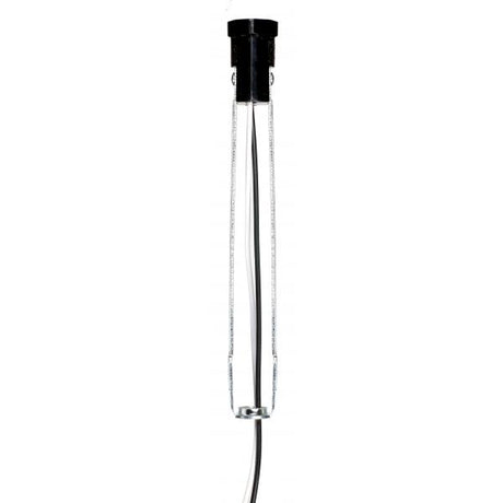 Phenolic Candelabra Base Socket With Wire Leads - 3/4" Diameter - 6" Flange - 26" Leads 105C - 75W - 125V