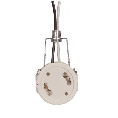 GU24 Twin Socket Cluster - With Hickey - 12" Wire - 1/2" Nipple - 2-3/4" Height - 660W - 250V