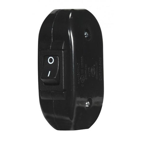 Heavy Duty Feed Thru Switch - Black - 6A - 120V