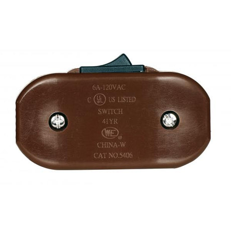 Heavy Duty Feed Thru Switch - Brown - 6A - 120V