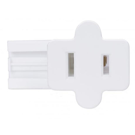 Female Slide Plug - Polarized - 18/2-SPT-1 - 6A-125V - White Finish