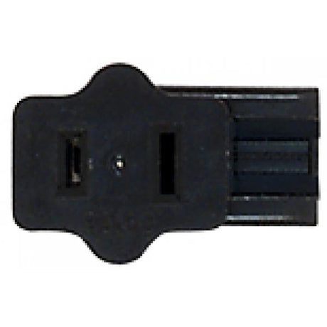 Female Slide Plug - Polarized - 18/2-SPT-1 - 6A-125V - Black Finish