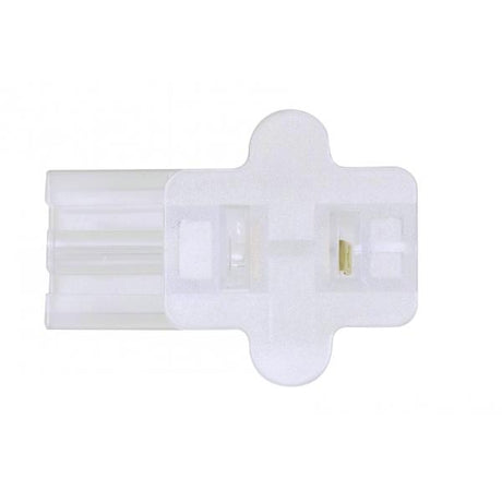 Female Slide Plug - Polarized - 18/2-SPT-1 - 6A-125V - Clear Silver Finish