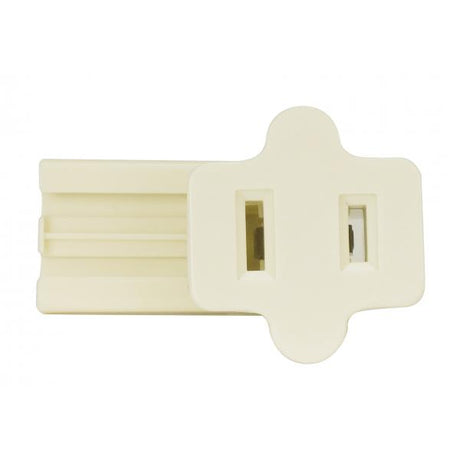 Female Slide Plug - Polarized 18/2 SPT-2 - 6A-125V - Ivory Finish