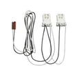 2-Light ballast bypass wiring harness for linear LED T8 lamps