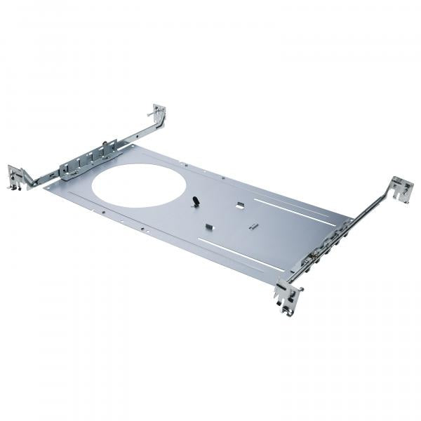 New Construction Mounting Plate with Hanger Bars for T-Grid or Stud/Joist mounting of 6-inch Recessed Downlights: Up to 6.25-inch hole diameter