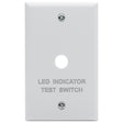 Emergency Remote Test Switch - Single Gang Plate - White Finish