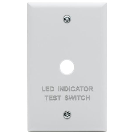 Emergency Remote Test Switch - Single Gang Plate - White Finish