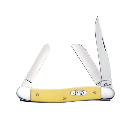 Case Stockman Yellow Chrome Vanadium 3.5 in. Pocket Knife