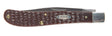 Case Slimline Trapper Brown Stainless Steel 7.25 in. Pocket Knife