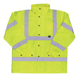 Boss Hi-Vis Yellow Polyester Rain Jacket XL