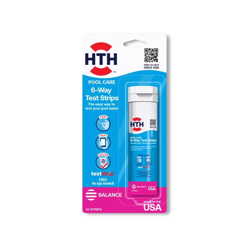 HTH Pool Care Strips 6-Way Test Strips 1 bottle