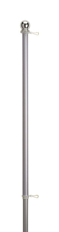 Valley Forge 6 ft. L Aluminum Flag Pole Brushed