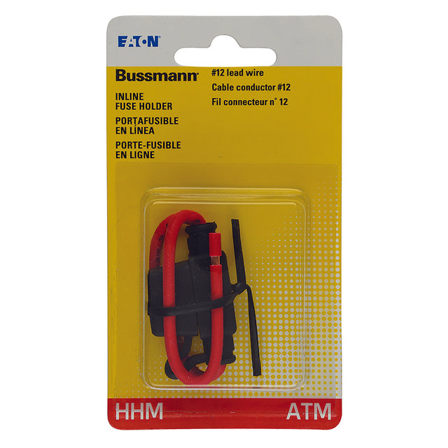 Bussmann 30 amps ATM Black In-Line Fuse Holder 1 pk