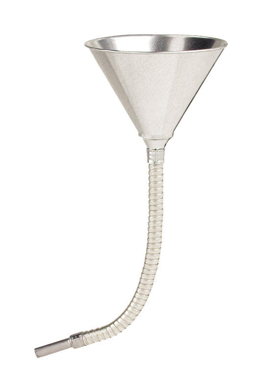 LubriMatic Silver 17.5 in. H Steel 24 oz Flexible Funnel