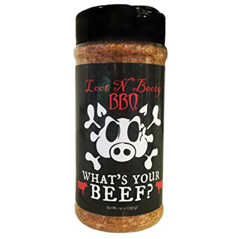 Loot N' Booty Salt, Pepper and Garlic BBQ Rub 14 oz